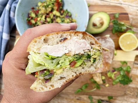 How many sugar are in jazzmans sand chicken rndm roasted guacamole ciabatta - calories, carbs, nutrition