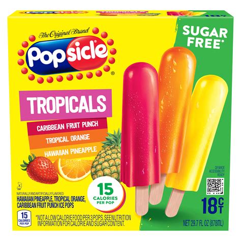 How many sugar are in jolly rancher popsicle - calories, carbs, nutrition