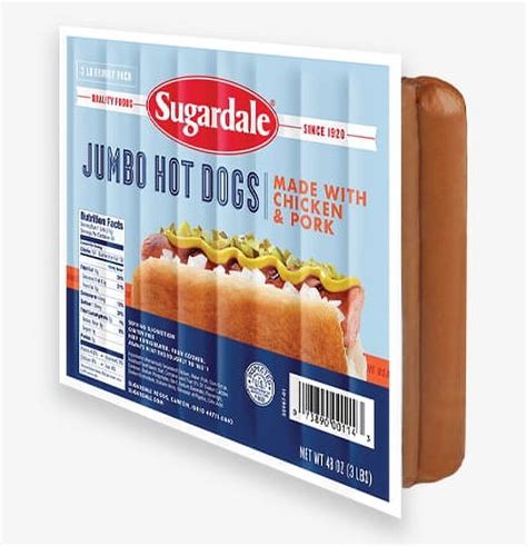 How many sugar are in jumbo sausage hot dog & onions - calories, carbs, nutrition