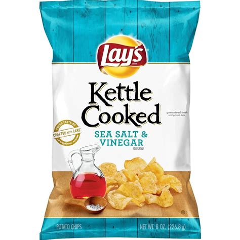 How many sugar are in kettle cooked salt and vinegar - calories, carbs, nutrition