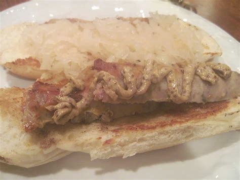 How many sugar are in kielbasa sausage hoagie with fruit cup - calories, carbs, nutrition