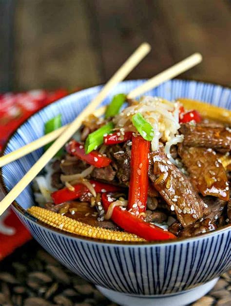 How many sugar are in korean beef stir-fry - calories, carbs, nutrition