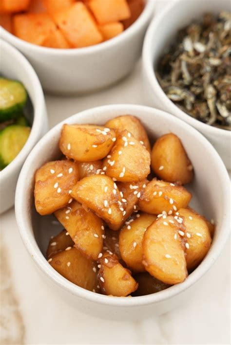 How many sugar are in korean braised potatoes - calories, carbs, nutrition