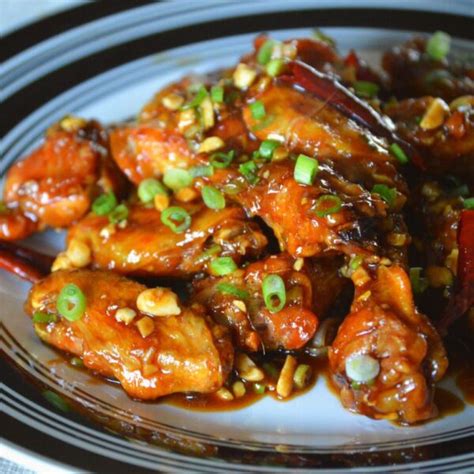 How many sugar are in kung pao wings - calories, carbs, nutrition