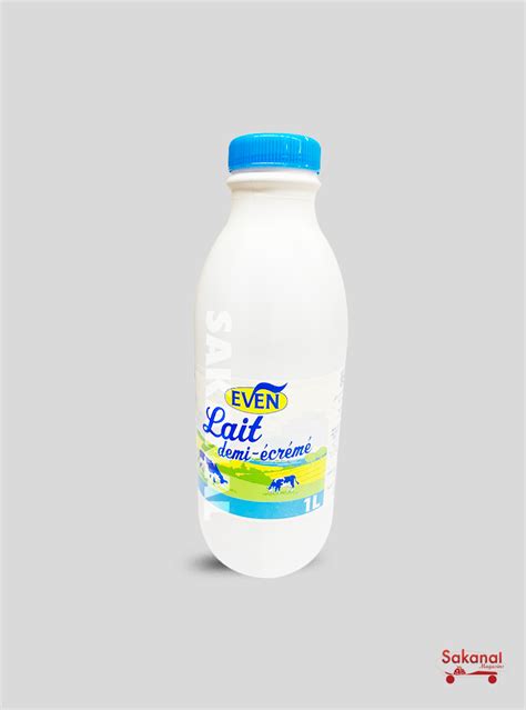 How many sugar are in lait demi-ecreme - calories, carbs, nutrition