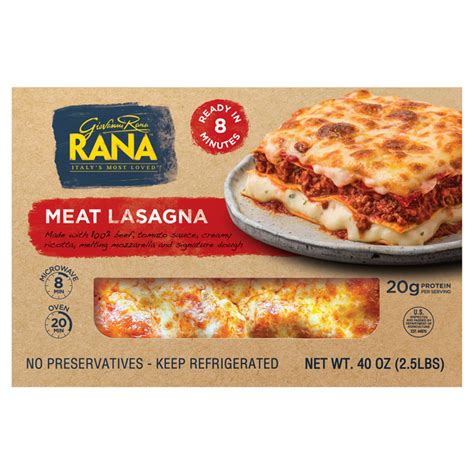 How many sugar are in lasagna meat fp slc=4x8 cmp - calories, carbs, nutrition