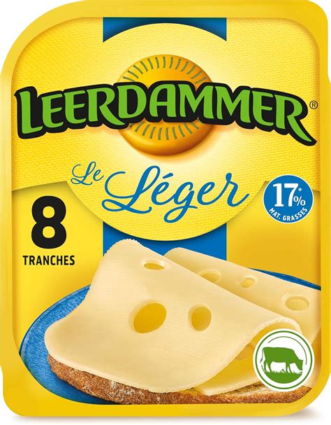 How many sugar are in leerdammer light - calories, carbs, nutrition