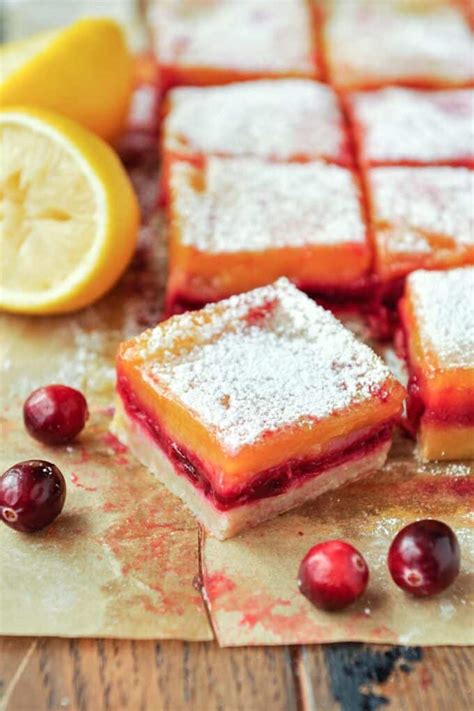 How many sugar are in lemon cranberry bar - calories, carbs, nutrition