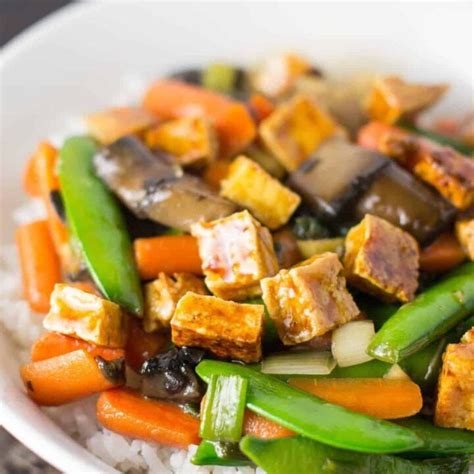 How many sugar are in lemon ginger tofu stir fry - calories, carbs, nutrition