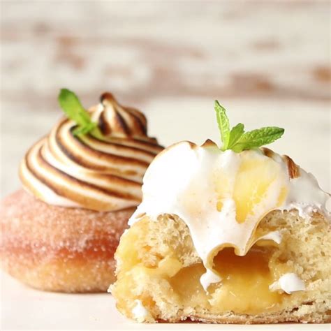 How many sugar are in lemon meringue donut - calories, carbs, nutrition