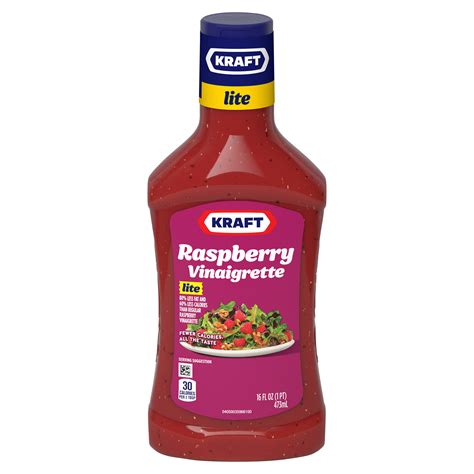 How many sugar are in lite raspberry vinaigrette - calories, carbs, nutrition