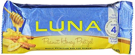 How many sugar are in luna bar honey pretzel - calories, carbs, nutrition