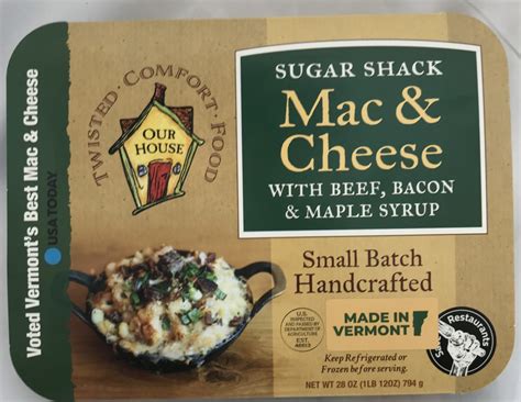 How many sugar are in mac shak - macaroni cheese - calories, carbs, nutrition