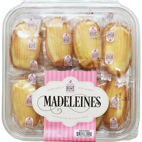 How many sugar are in madeleines - calories, carbs, nutrition