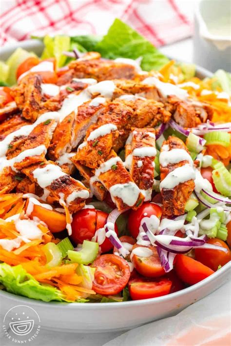 How many sugar are in malvern cerner buffalo chicken salad - calories, carbs, nutrition