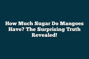 How many sugar are in mango topping - calories, carbs, nutrition