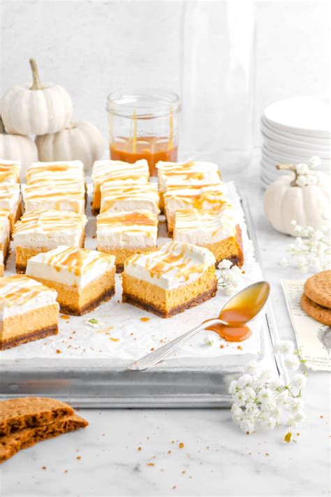 How many sugar are in maple pumpkin cheesecake bars - calories, carbs, nutrition