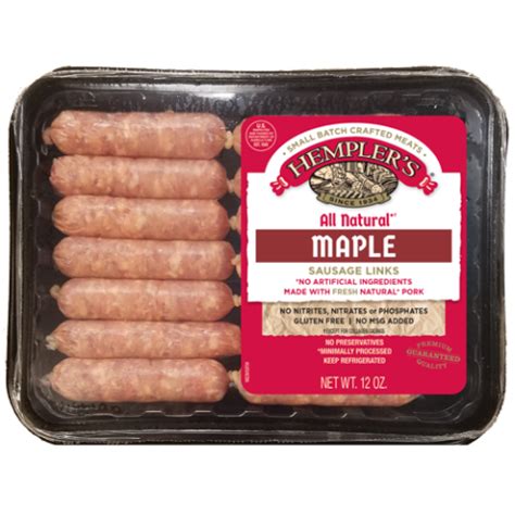 How many sugar are in maple sausage links - calories, carbs, nutrition