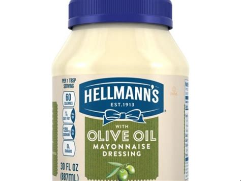 How many sugar are in mayo with olive oil - calories, carbs, nutrition