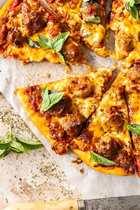 How many sugar are in meatball pizza 2 - calories, carbs, nutrition