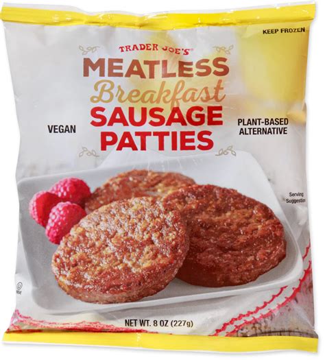 How many sugar are in meatless breakfast sausage (68841.0) - calories, carbs, nutrition