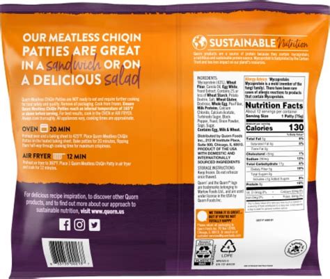 How many sugar are in meatless patties - calories, carbs, nutrition