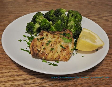 How many sugar are in mediterranean baked monkfish - calories, carbs, nutrition