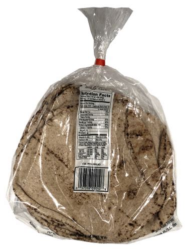 How many sugar are in mediterranean deli whole wheat pita bread - calories, carbs, nutrition