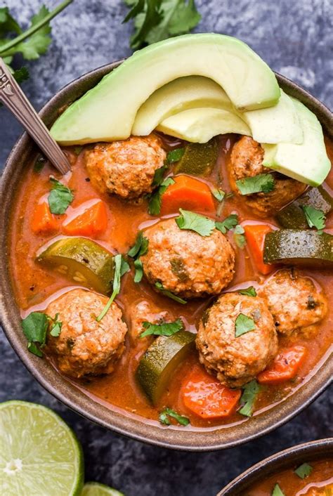 How many sugar are in mexican meatball soup - calories, carbs, nutrition