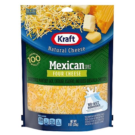 How many sugar are in mexican style cheese - calories, carbs, nutrition