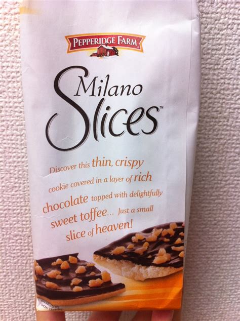 How many sugar are in milano slices - calories, carbs, nutrition