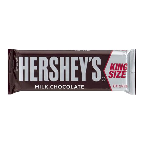 How many sugar are in milk chocolate bar - king size - calories, carbs, nutrition