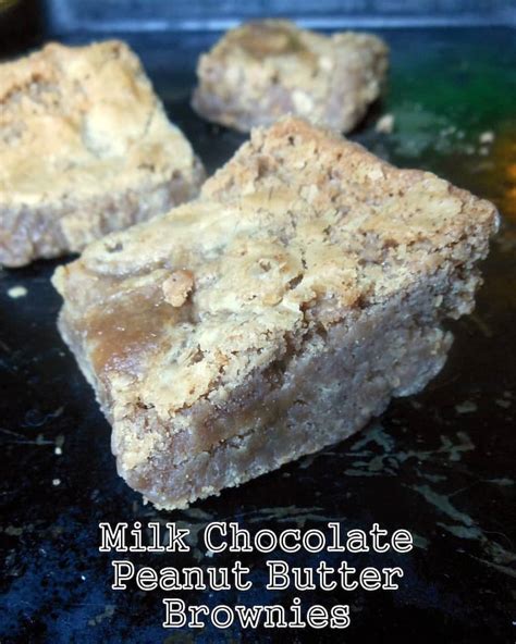 How many sugar are in milk chocolate peanut butter brownie - calories, carbs, nutrition