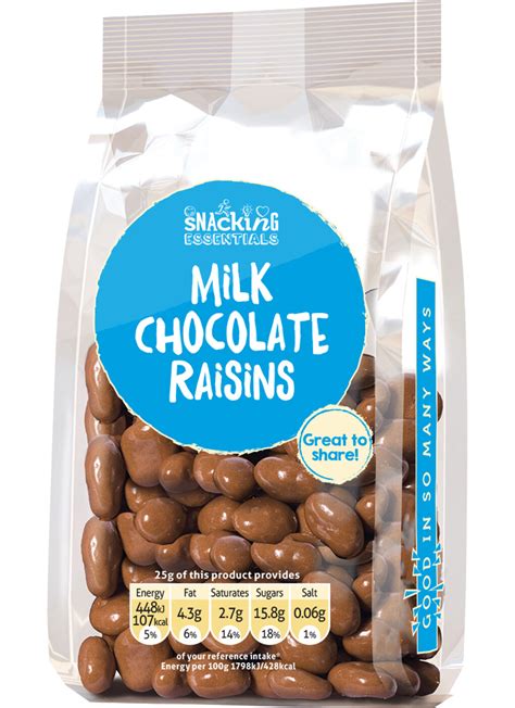 How many sugar are in milk chocolate raisins (82658.1) - calories, carbs, nutrition