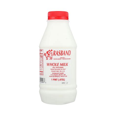 How many sugar are in milk whole 1/2 pint - calories, carbs, nutrition