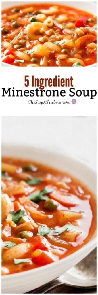 How many sugar are in minestrone soup 16 oz - calories, carbs, nutrition