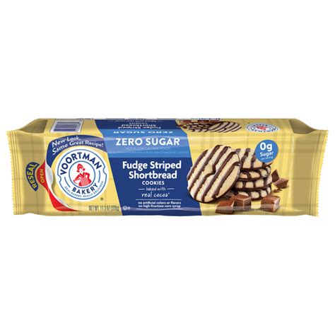 How many sugar are in mini striped shortbread cookies - calories, carbs, nutrition