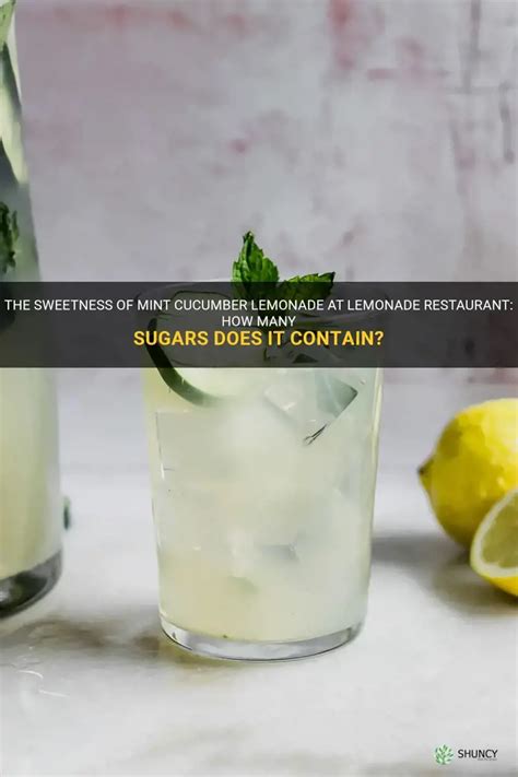 How many sugar are in mint lemonade - calories, carbs, nutrition