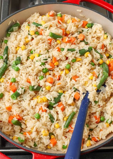 How many sugar are in mixed vegetable rice - calories, carbs, nutrition