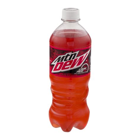 How many sugar are in mountain dew code red, bottle, 20oz - calories, carbs, nutrition