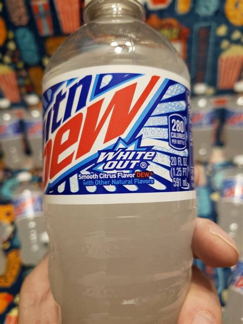 How many sugar are in mountain dew white out, bottle, 20oz - calories, carbs, nutrition