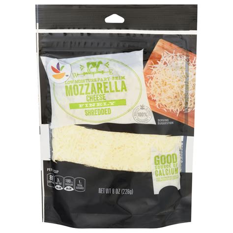 How many sugar are in mozzarella, finely shredded- c - calories, carbs, nutrition
