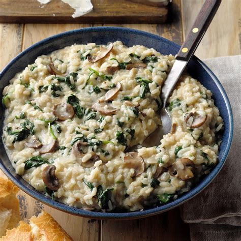 How many sugar are in mushroom and spinach risotto - calories, carbs, nutrition