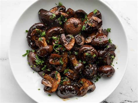 How many sugar are in mushroom button roasted balsamic & basil 4 oz - calories, carbs, nutrition