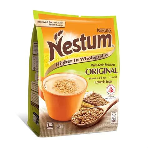 How many sugar are in nestum 3 in 1 - calories, carbs, nutrition