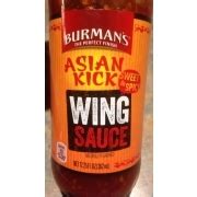 How many sugar are in niki's asian wing sauce - calories, carbs, nutrition