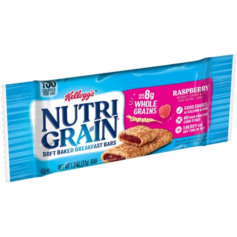 How many sugar are in nutri-grain bar - raspberry - calories, carbs, nutrition