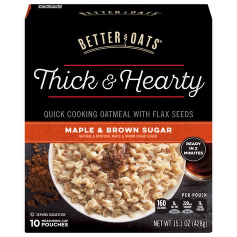 How many sugar are in oat revolution - maple and brown sugar - calories, carbs, nutrition