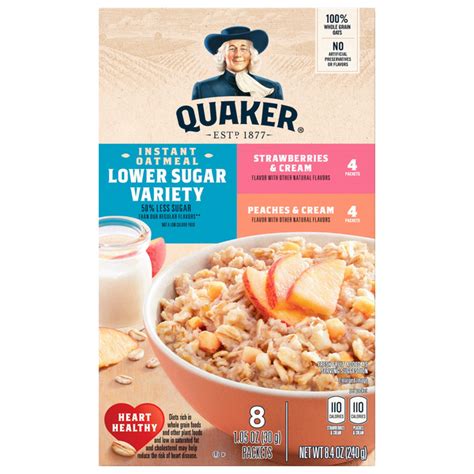 How many sugar are in oatmeal fruit and cream - calories, carbs, nutrition