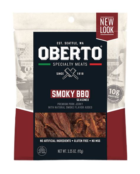 How many sugar are in oberto bbq pork jerky - calories, carbs, nutrition